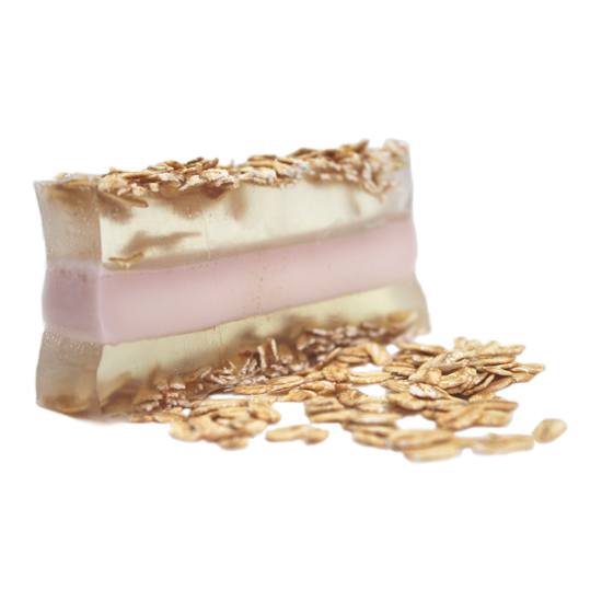 jabon exfoliante de avena y vainilla