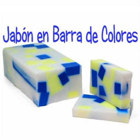 Hacer jabón de glicerina de colores en barra