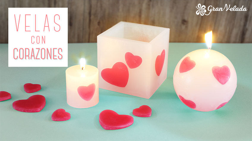 velas con corazones post