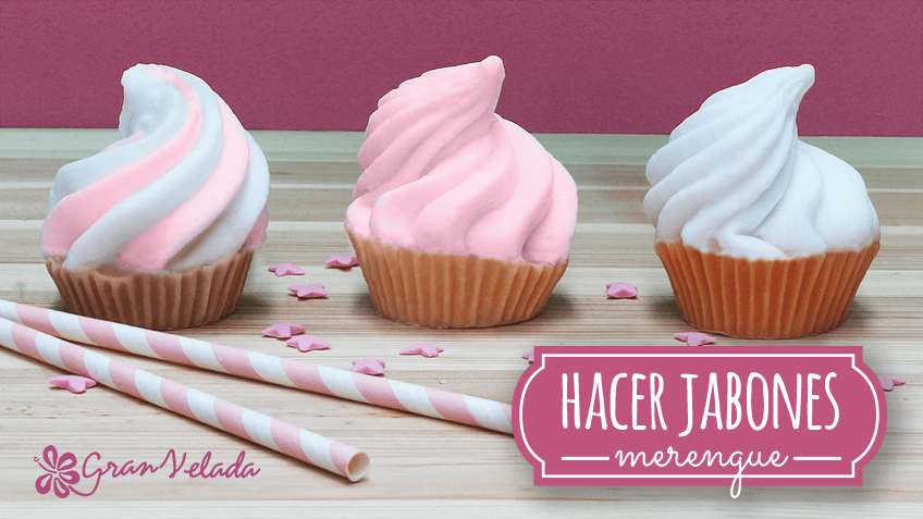 Jabones con forma de merengue