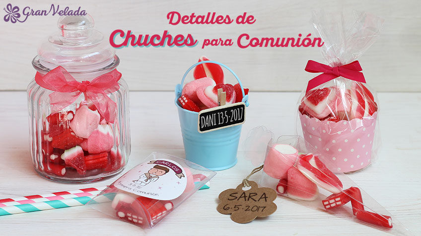 Tarros para Chuches  Detalles para Bodas, Comuniones, Bautizos y  Celebraciones