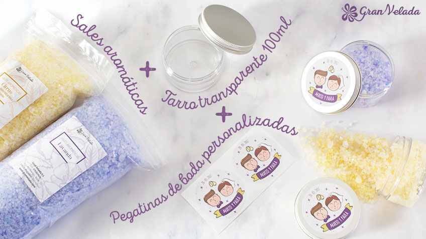 Sales para detalles de boda hechos a mano