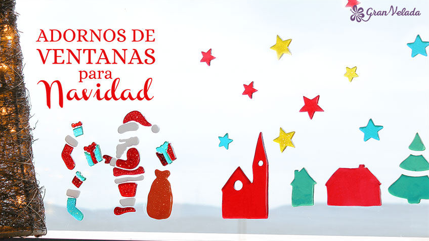 adornos de ventanas para navidad post