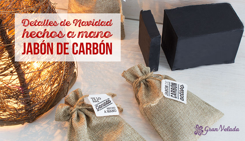 Tutorial para preparar los detalles de navidad hechos a mano de jabon de carbon con video y paso a paso