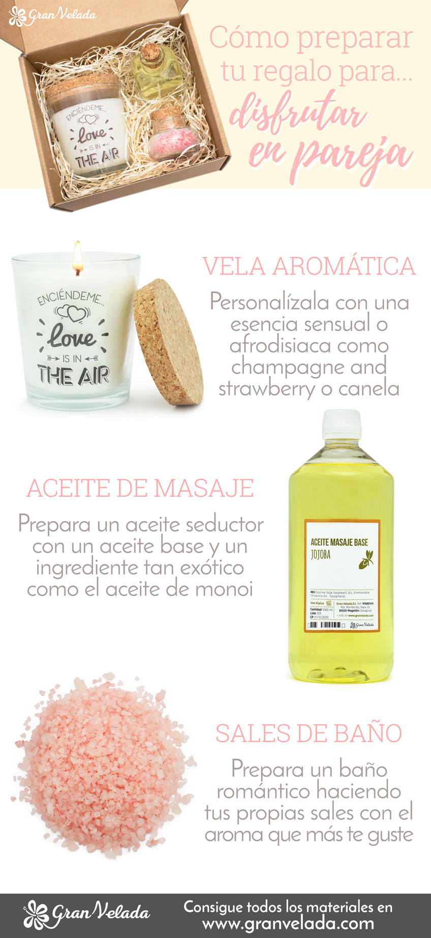 Regalos para disfrutar en pareja DIY