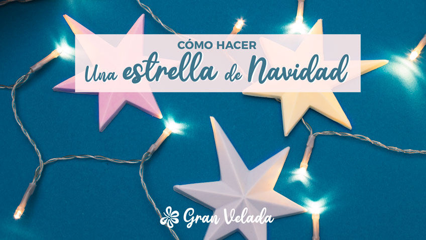 como hacer una estrella de navidad post