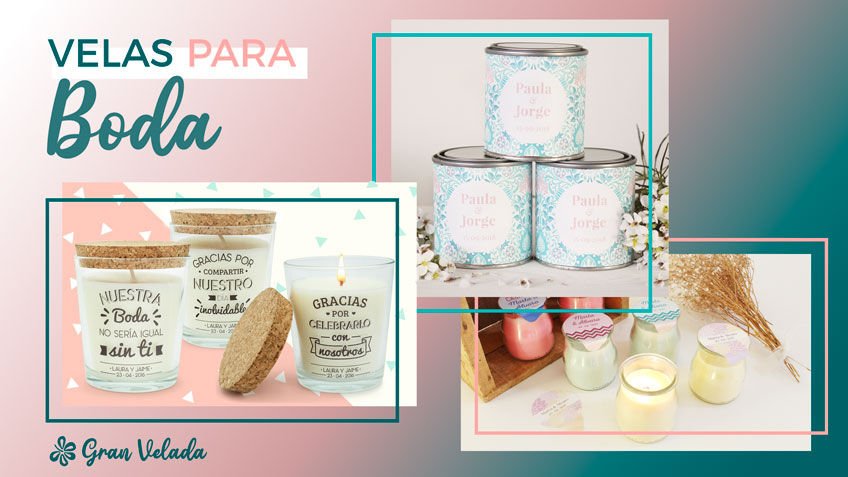 Kit de regalo con velas aromáticas y mensajes bonitos