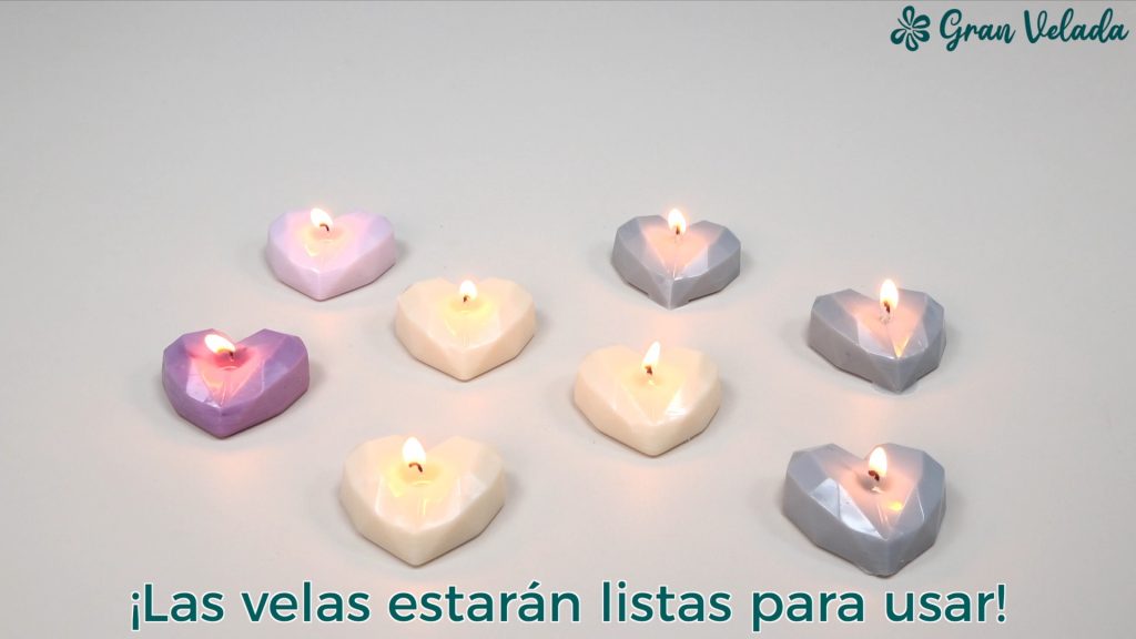 Molde Para Velas Con Formas De Corazón Y Estrella X10