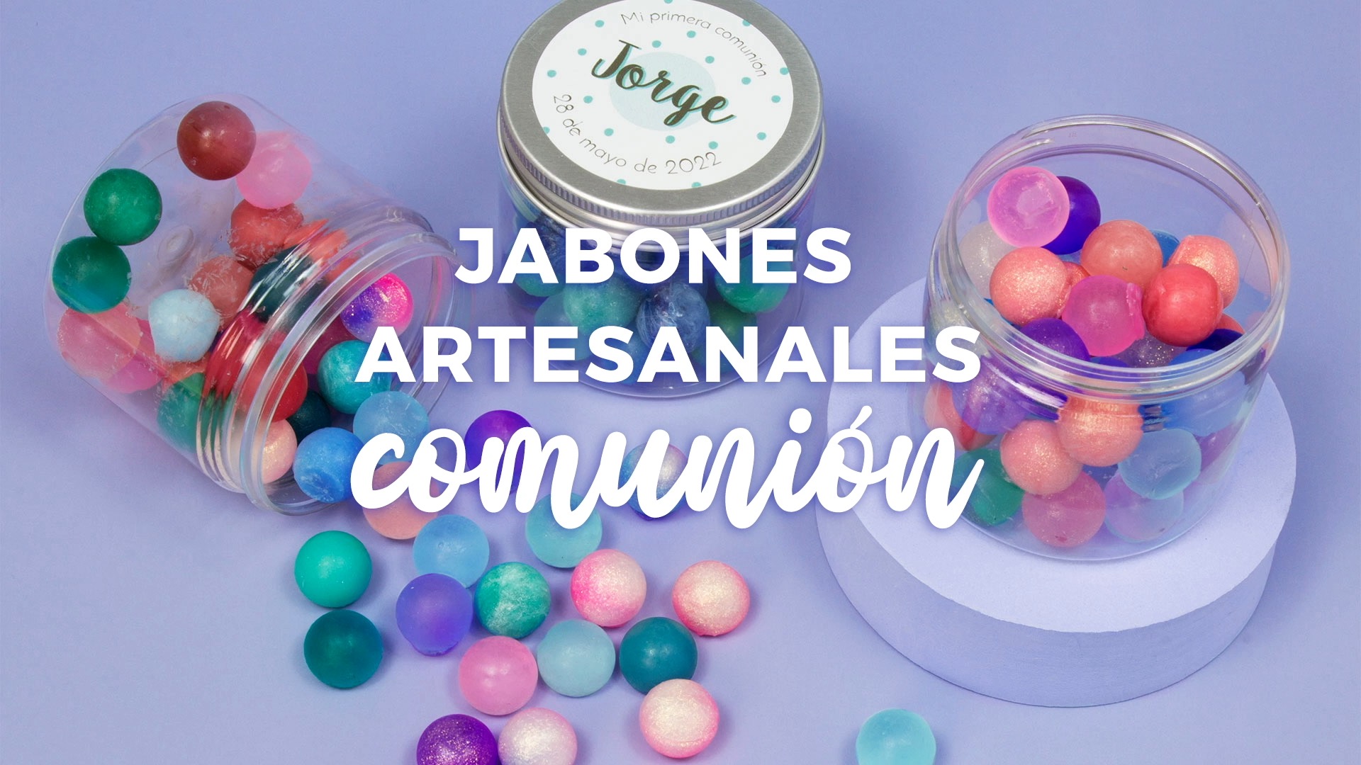 jabones artesanales comunion bolitas