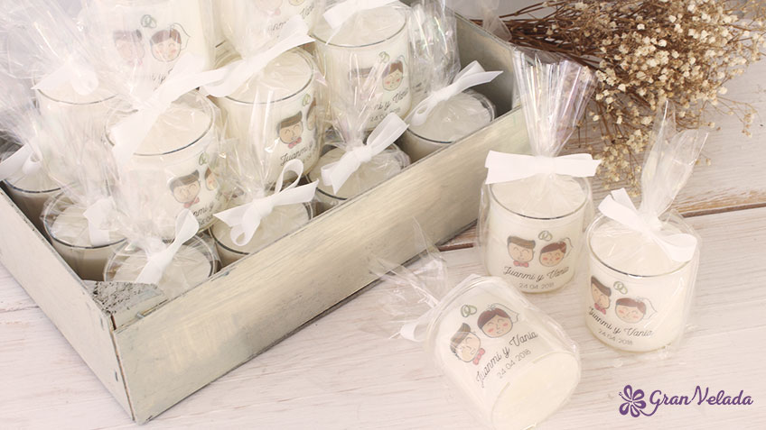 Velas personalizadas para bodas