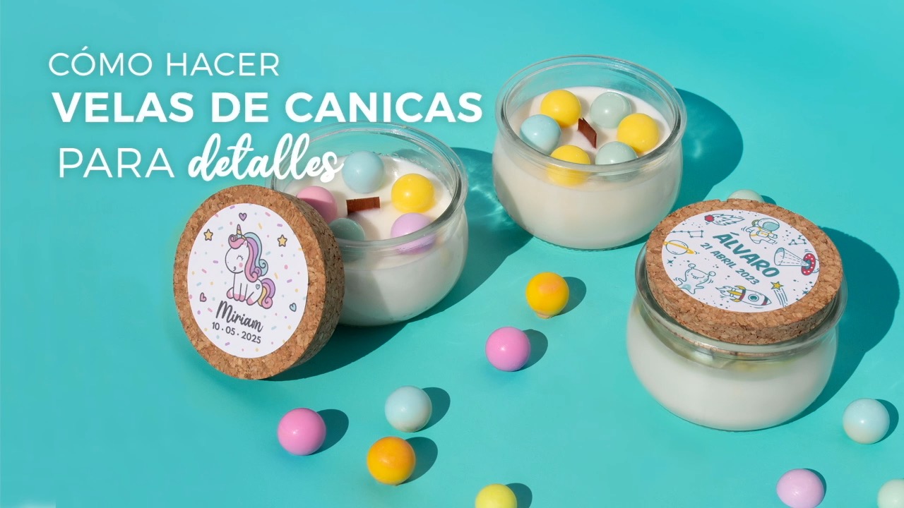 como hacer velas canicas para detalles invitado