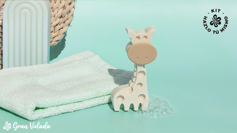 Kit de fabricação de sabonete girafa para pós-batismo