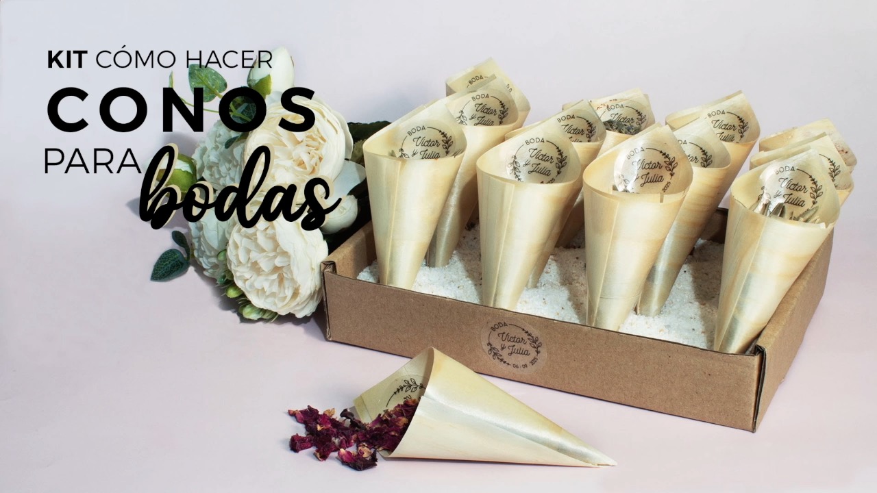 kit cucuruchos papel para bodas